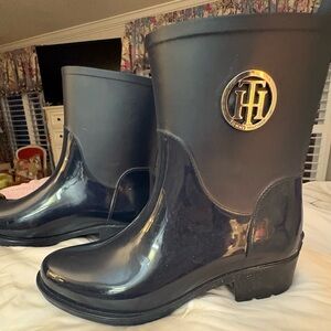 Tommy Hilfiger Navy Blue Rain Boots